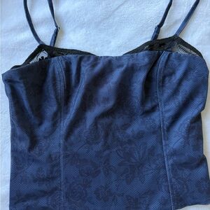 Edikted Black Camisole with Pink Label